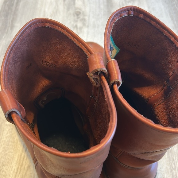 Vintage Red Wing Irish Setter 866 Pecos Traction Tred Pull-On Leather Work Boots - Picture 9 of 12